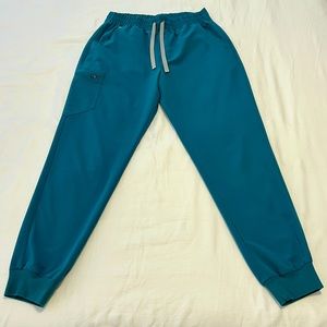 Figs Limited Edition/Discontinued Pacific Blue L Tall Zamora High Waisted Bottom